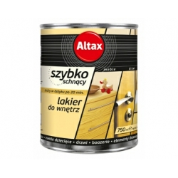 Altax Lakier do wnętrz szybkoschnący do drewna 20 minut 750ml